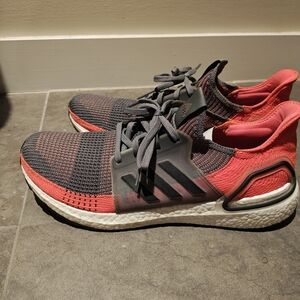 Adidas Ultra Boost Grey and Orange Men's Shoes